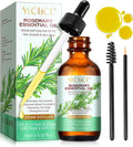 Rosemary Oil, 2.02 Fl Oz Pure Rosemary Essential Oil with with Glass Dropper - Undiluted Rosemary Massage Oil for Hair Growth Skin Care and Nails and Refreshing Aromatherapy Oil for Diffusers