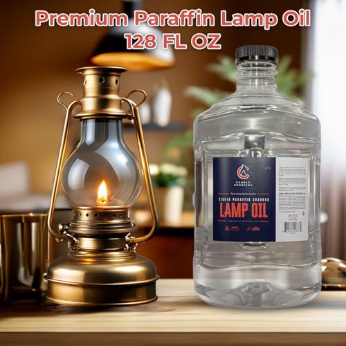 Paraffin Lamp Oil - 1 Gallon - Unscented, Smokeless H3035