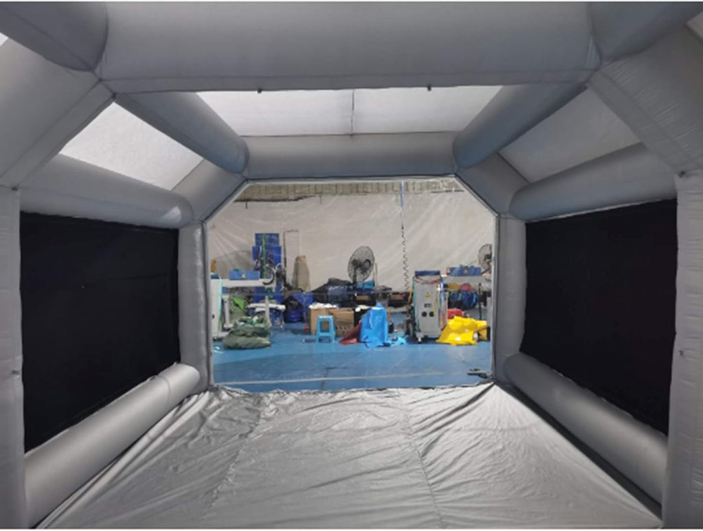 Portable Inflatable Paint Booth, 26x13x10Ft, Car Spray Tent with Air Filter System W67407