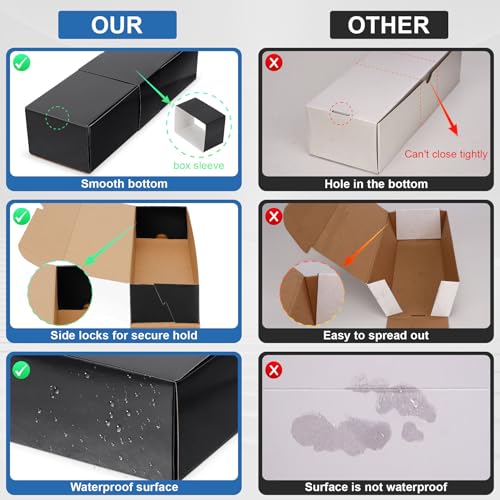 Card Storage Box with Dividers for Sports and Game Cards, Pack of 3 Q968310