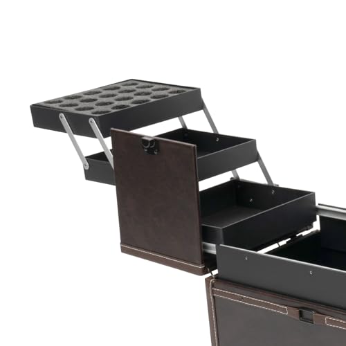 Makeup Rolling Train Case with Mirror and 4 Wheels A344880