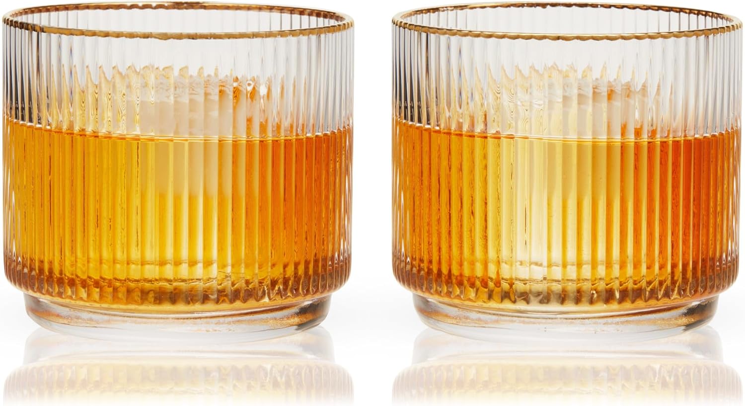 Crystal Lowball Whiskey Glasses, 12oz Set of 2 E3308