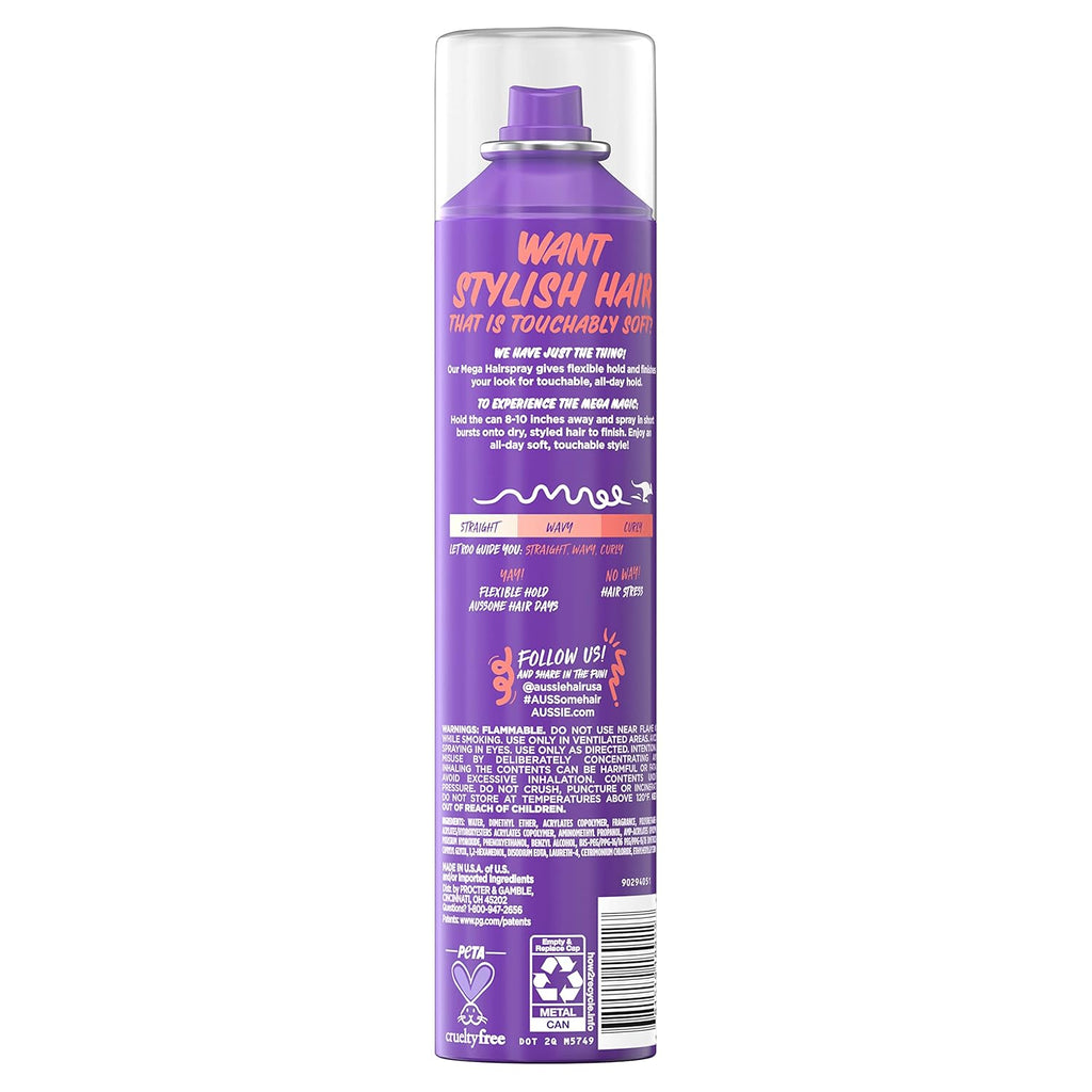 Flexible Hair Spray for Curly, Straight, and Wavy Hair, 10 oz C317525