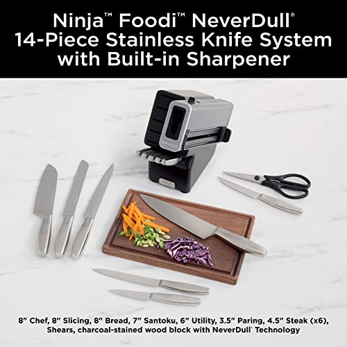 14-Piece German Stainless Steel Knife Set with Built-in Sharpener R656086