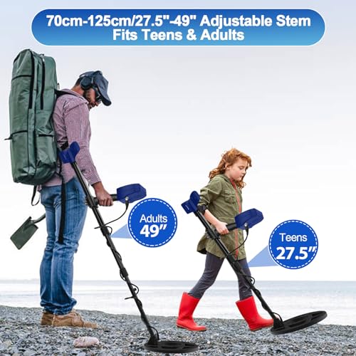 Metal Detector for Adults with 4.3IN Backlight Screen and 10'' Waterproof Coil I149