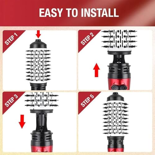 3-in-1 Hot Air Styler with Rotating Hair Dryer Brush for Wet and Dry Hair Z22012