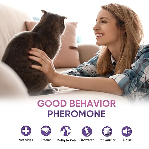 Cat Calming Pheromone Diffuser Refill for Anxiety Relief Z27203