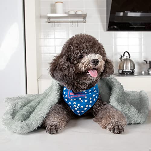 Fluffy Fleece Dog Blanket for Pets, Plush Throw for Bed, Couch, Travel U17930