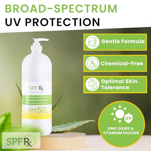 Mineral Sunscreen SPF 50, Waterproof Broad Spectrum for Face and Body L875951