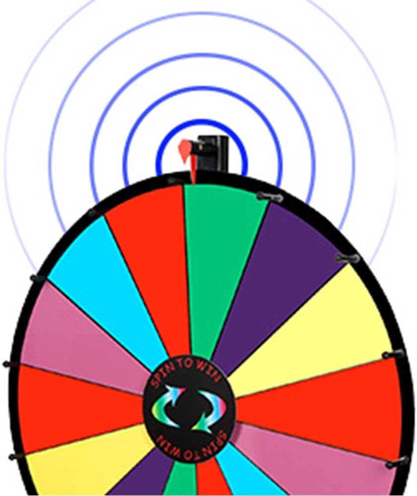 24" Prize Wheel with Detachable Stand Carnival Spinning Game U890