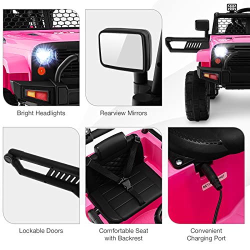 12V Licensed Toyota FJ Electric Ride-On Truck for Kids with Remote Control W141137