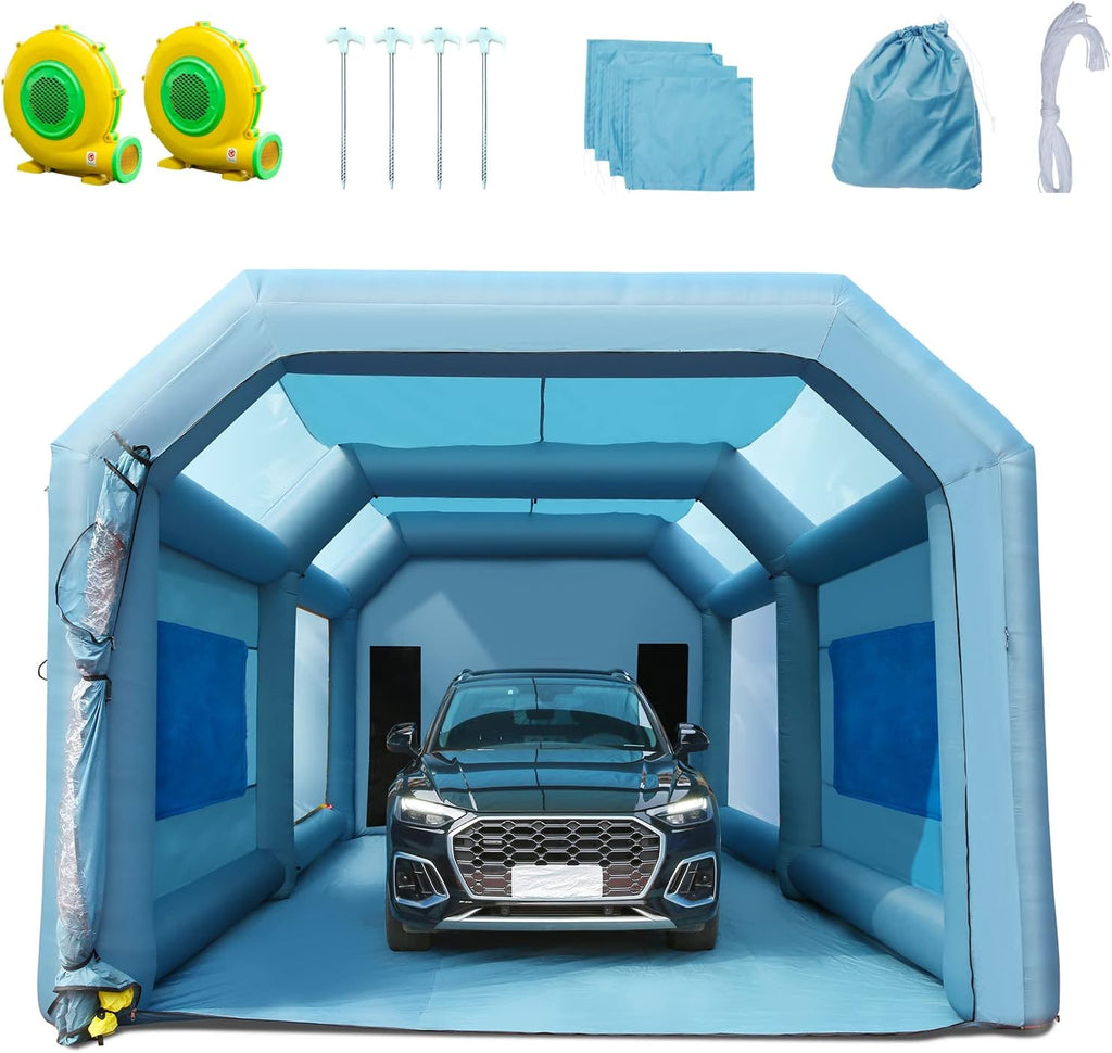 Inflatable Paint Booth Spray Tent with Dual Blowers Z9585