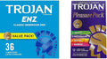 TROJAN ENZ Lubricated Condoms, Latex Condoms for Contraception and STI Protection, America’s Number One Condom, 36 Count Value Pack & Pleasure Variety Pack Lubricated Condoms - 12 Count