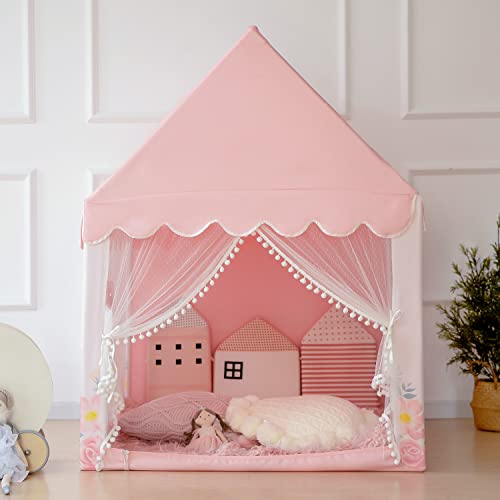 Kids Play Tent Large Playhouse Castle with Padded Mat U7064