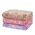 Dono 1 Pack 3 Dog Blankets, Soft Fluffy Fleece Pet Blanket Warm Sleep Mat Paw Print Design Puppy Kitten Throw Blanket Doggy Mat, Blanket for Dogs