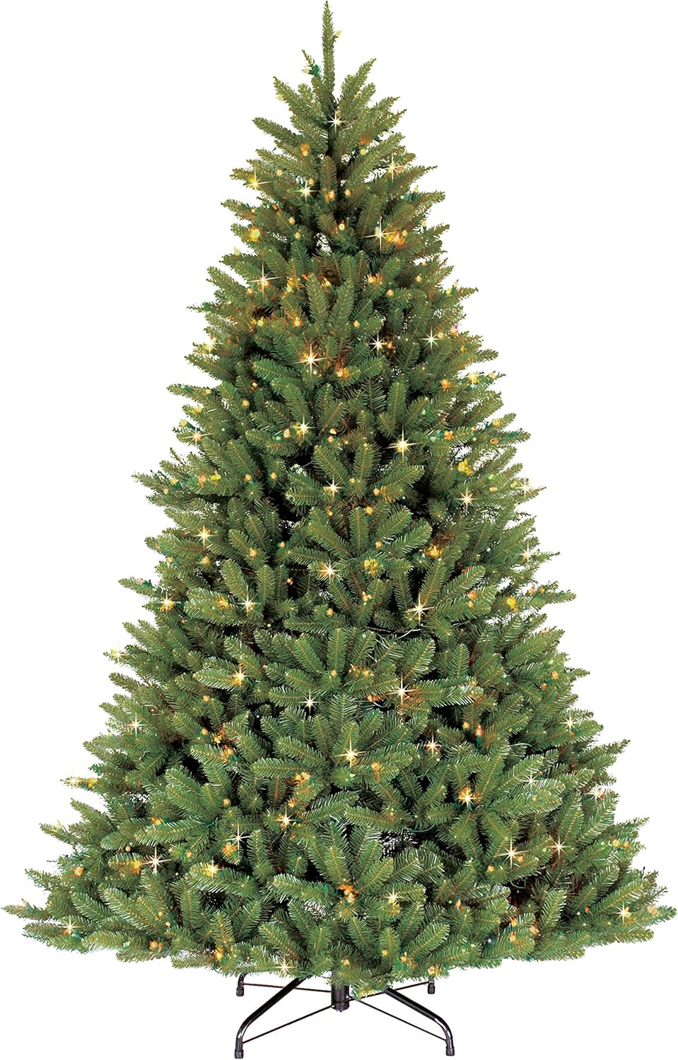 Puleo International 7.5 Foot Pre-Lit Fraser Fir Artificial Christmas Tree with 750 Clear Lights, Green