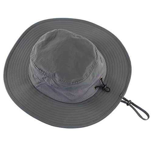 Men's UPF 50+ Wide Brim Boonie Hat for Fishing Hiking R4590