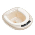 Electric Sitz Bath for Hemorrhoids Sitz Baths Tub for Toilet Seat Sitz Bathtub for Men Women Sits Bath Postpartum Care Kit Soaked Steam Relief of Vaginal/Anal Inflammation,PVC, Light Tan