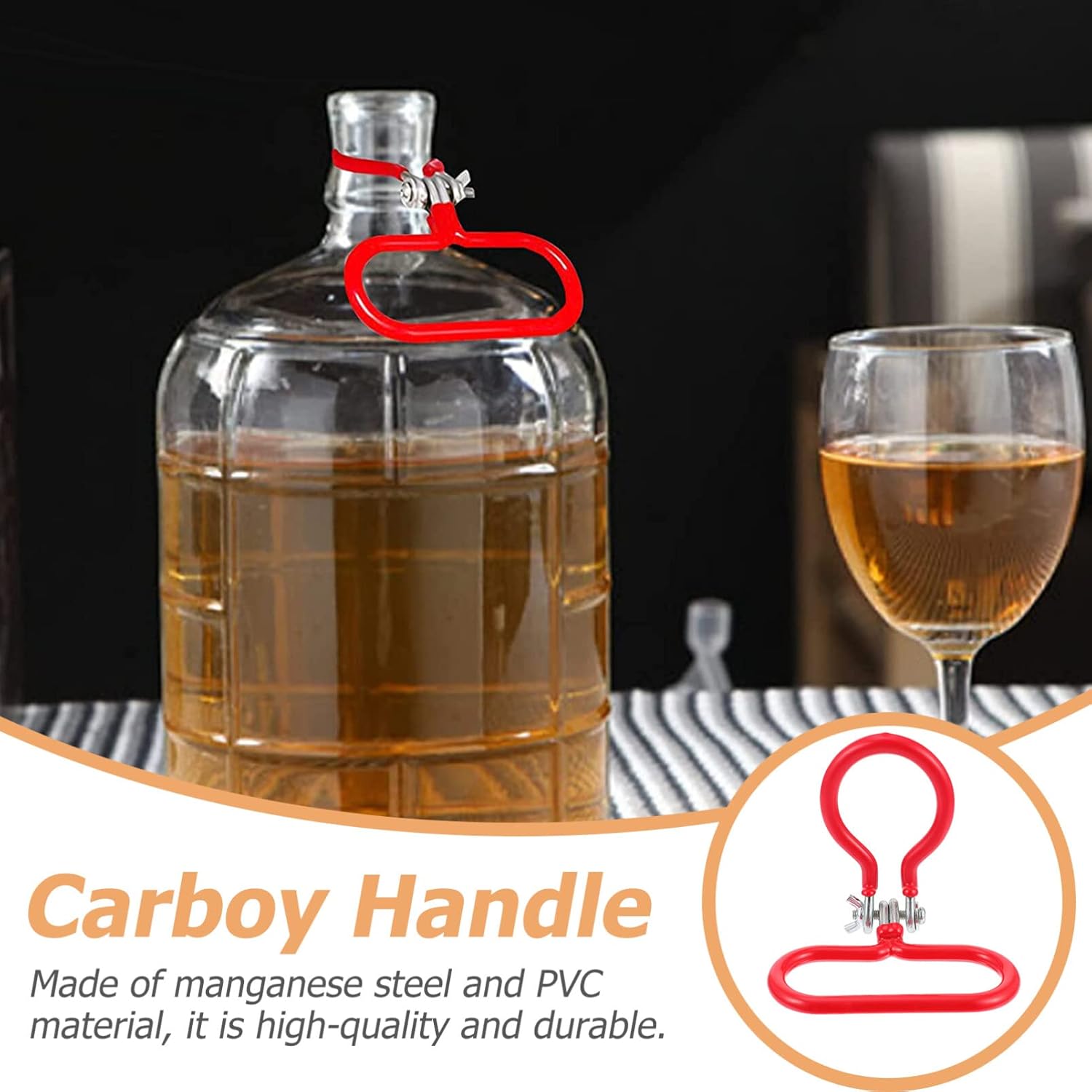 Handle Carboy 1 Gallon Glass Water Pitcher Carrier Lifter L519323
