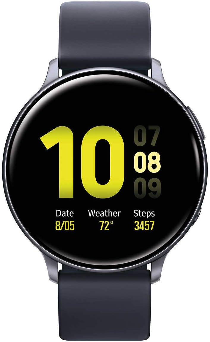Samsung Galaxy Watch Active 2 (40mm, GPS, Bluetooth) Smart Watch with Advanced Health Monitoring, Fitness Tracking, and Long Lasting Battery, Black, SM-R830NZKCXAR (Renewed)