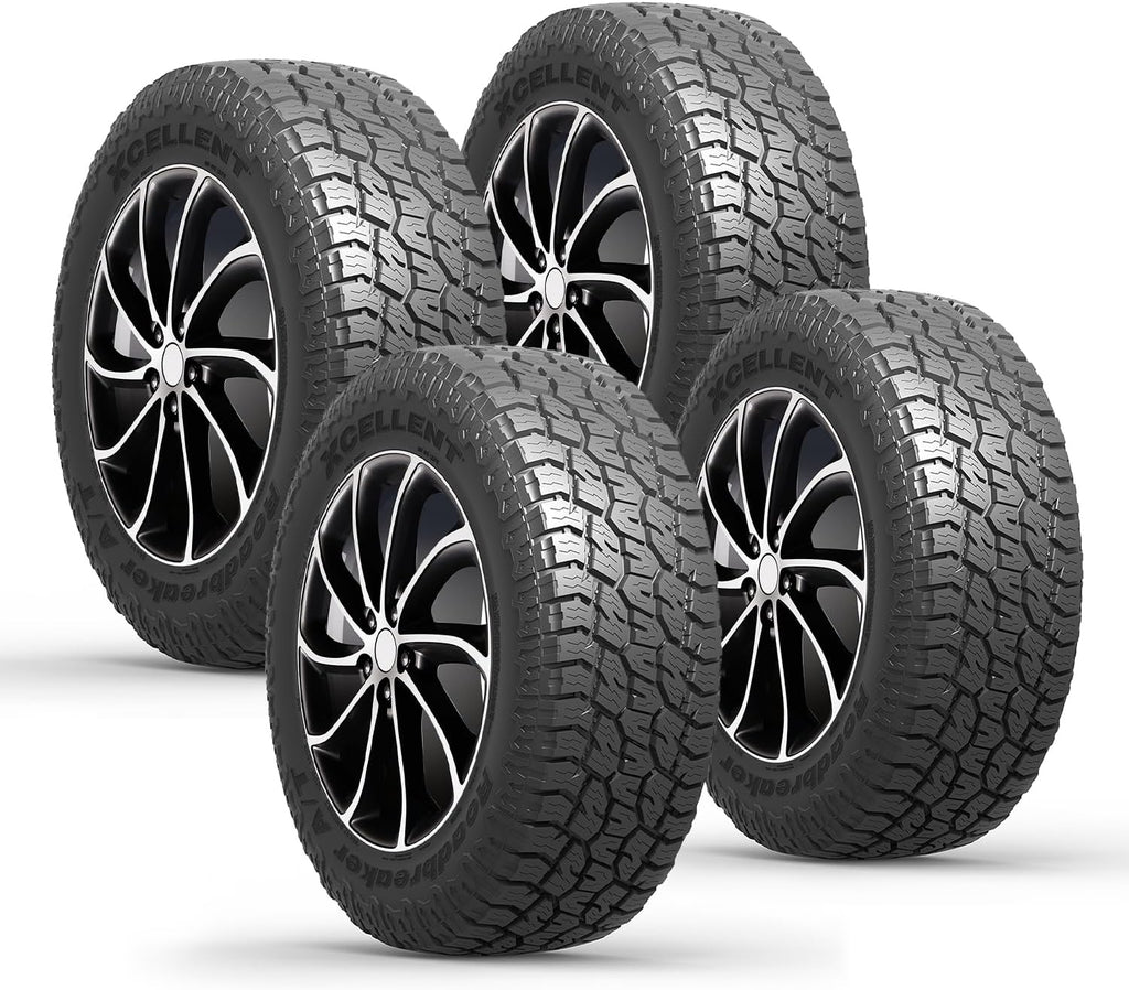 Detroit Axle - 4pc All Terrain Tire P225/65R17 Tire 100T, All-Season Car Tire Radial Tire Roadbreaker AT P225/65/17 P225/65-17