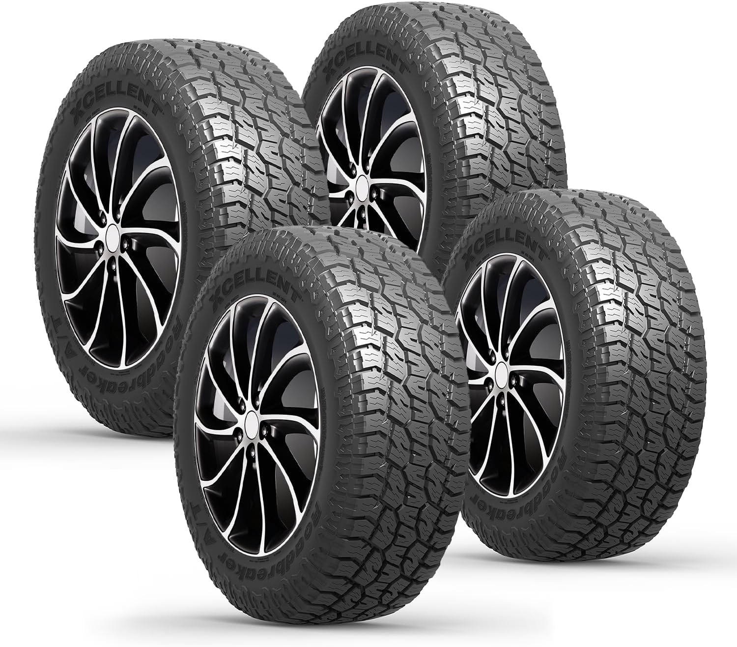 Detroit Axle - 4pc All Terrain Tire P225/65R17 Tire 100T, All-Season Car Tire Radial Tire Roadbreaker AT P225/65/17 P225/65-17