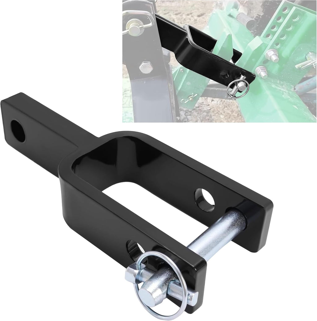 KUAFU Versatile Quick Hitch Adapter Used to Adjust Top Link Bracket Movements Fits for Category 1 3-Point Tractors Steel Black