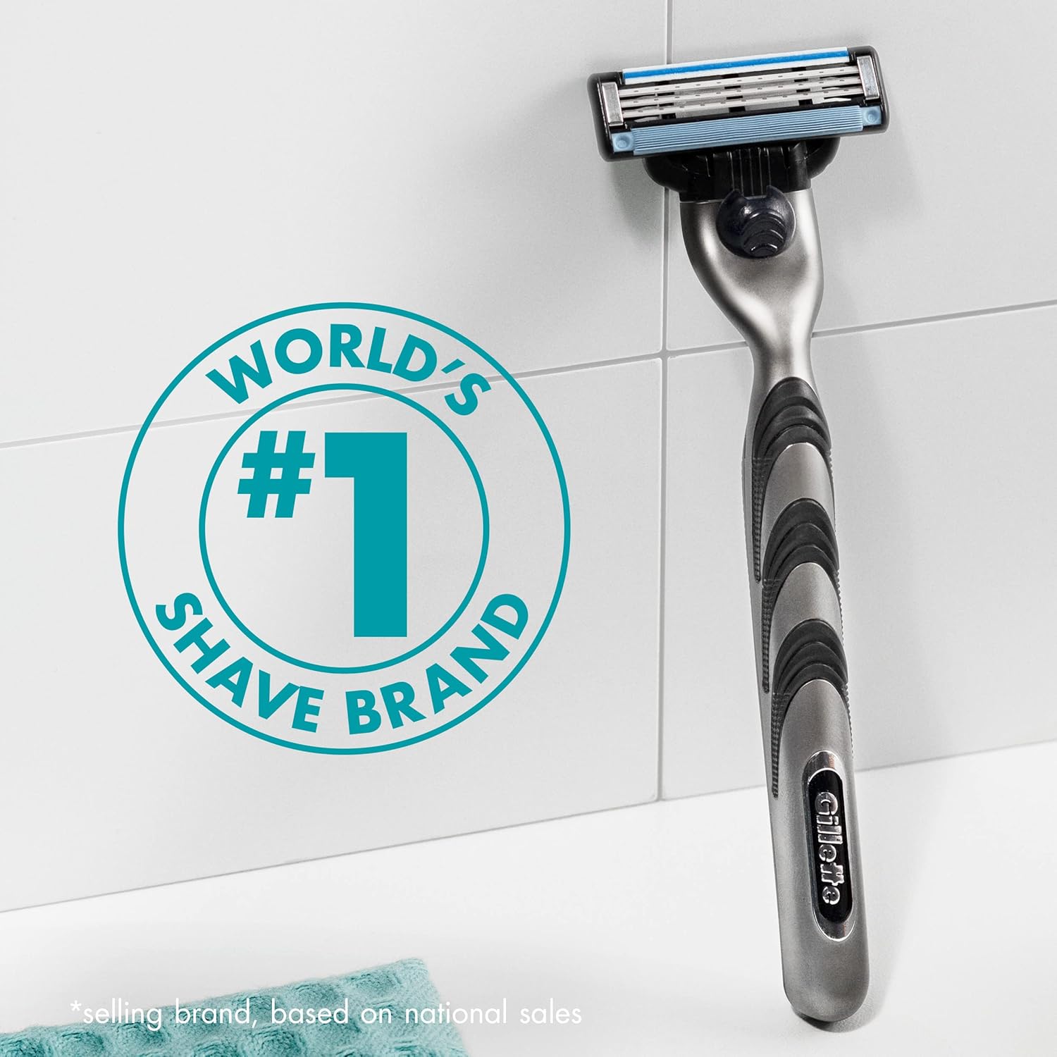 Men's Razor Handle with 2 Blade Refills F6203
