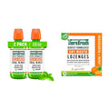 TheraBreath Mouthwash & Lozenges Bundle - Mild Mint Mouthwash (2pk 16oz) and Mandarin Mint Lozenges (24ct)