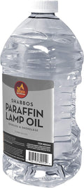 Ner Mitzvah Paraffin Lamp Oil - 3 Liter - Clear Smokeless, Odorless, Clean Burning Fuel for Indoor and Outdoor Use - (101.4 oz)