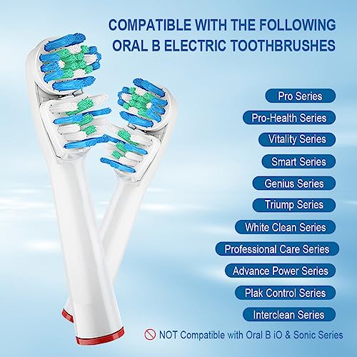 Dual-Clean Replacement Brush Heads for Electric Toothbrush, 8 Pcs R493557