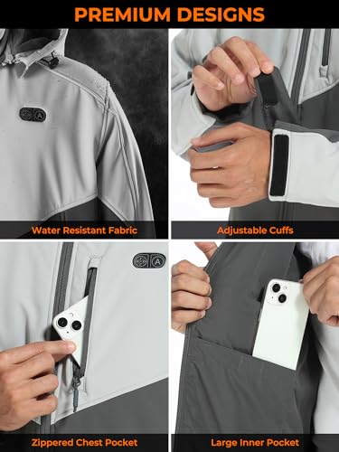 Men's Heated Jacket with 5 Heat Zones K984969