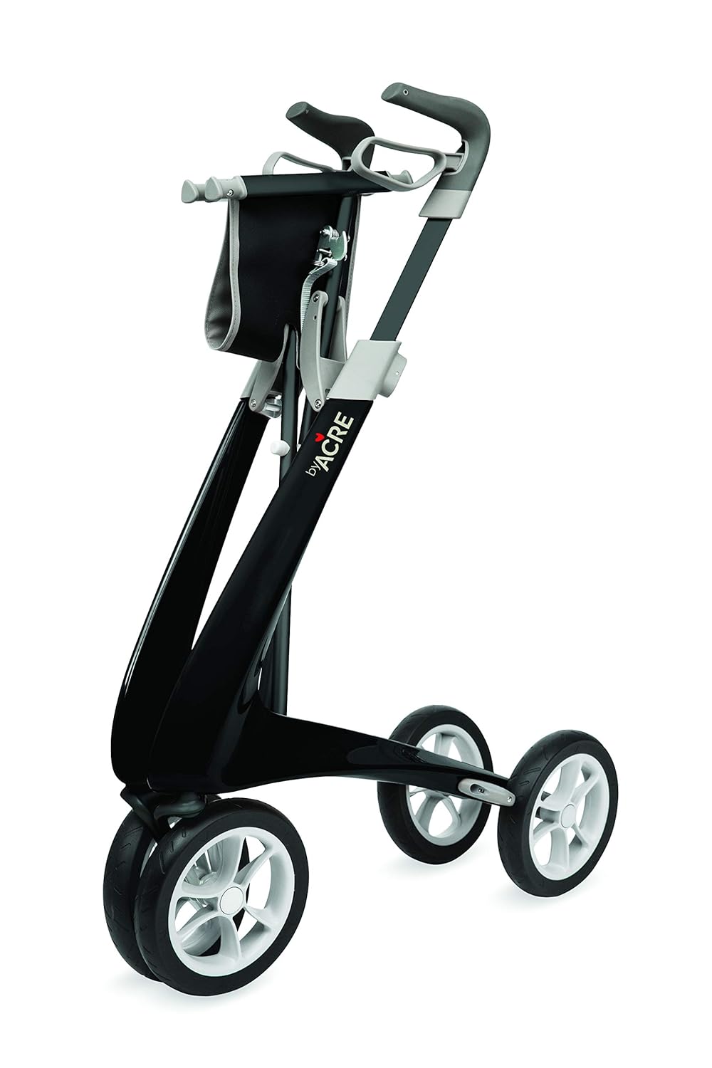 Carbon Ultralight Rollator Walker with Organizer Bag, Wide Track M836519