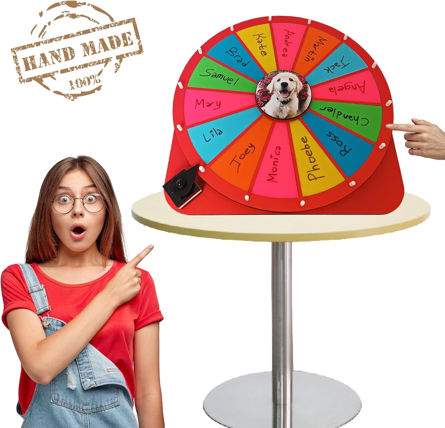 18 Slot Spinning Prize Wheel for Tabletop Games T37580