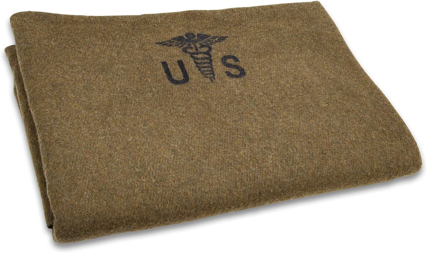 US Army Medic Wool Blanket 80% Wool for Camping Survival H599592