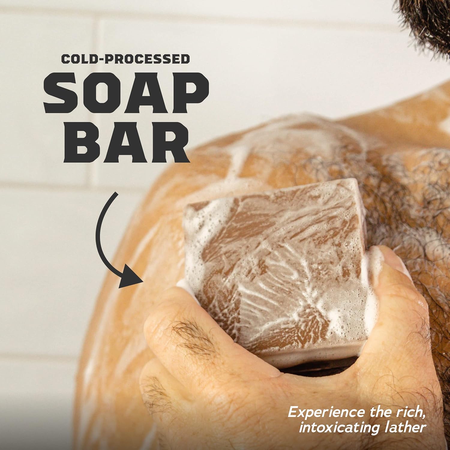 Men's Bar Soap 5-Pack - Natural Leather Amber Moss Scent N161