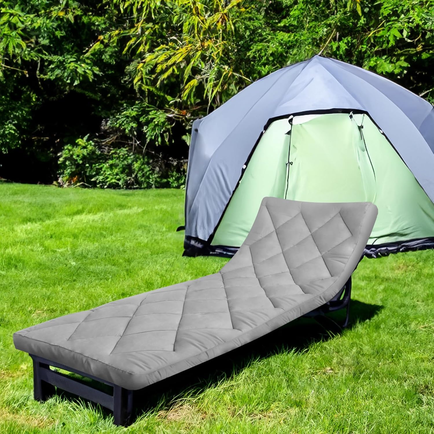 Cot Mattress Pad Topper for Camping Cot P956