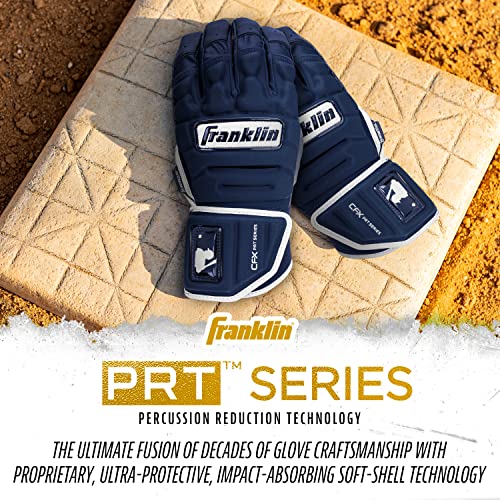 MLB Batting Gloves for Adults - Padded Reinforced Leather Baseball Softball Gloves P80577