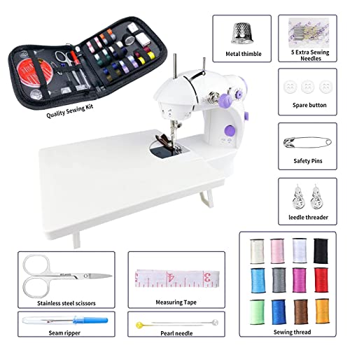 Mini Sewing Machine, Portable Electric, 2-Speed with Foot Pedal L865