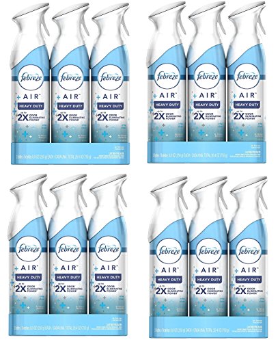 Febreze AIR Freshener Heavy Duty Crisp Clean (2 Count, 17.6 oz)