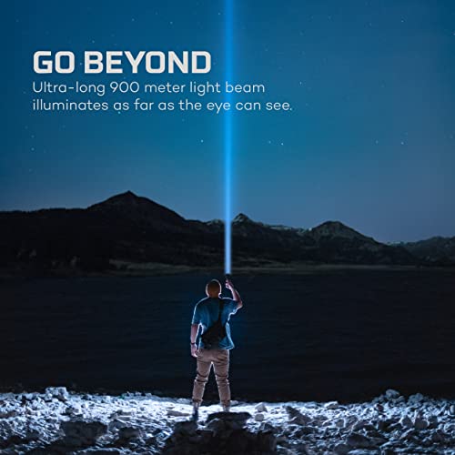 Rechargeable LED Flashlight with 4 Light Modes, Water Resistant R414