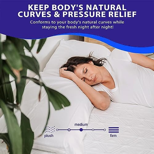 Twin Size 8 Inch Gel Memory Foam Mattress, Fiberglass Free, Medium Firm R7907