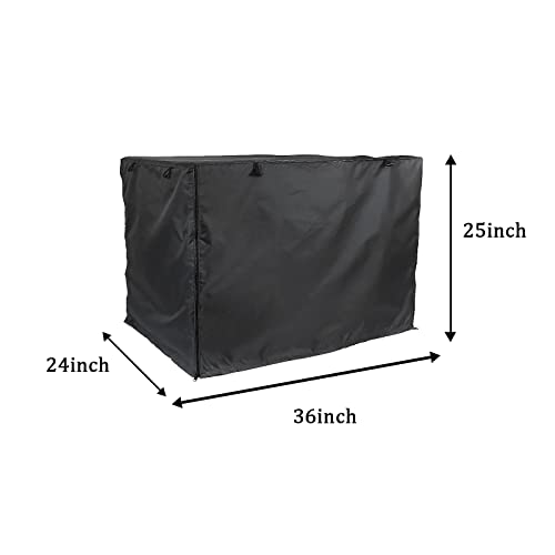 Dog Crate Cover 36 Inch Double Door Waterproof with Air Vent Window L890