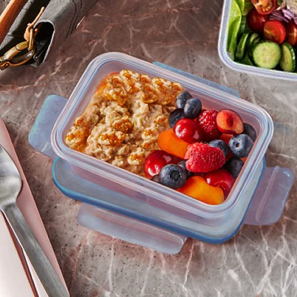 2-Cup Rectangle Glass Food Storage Containers, Pack of 2 E7781