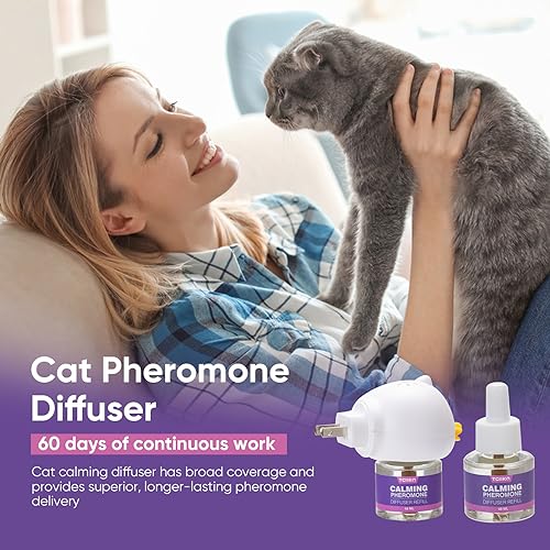 Cat Calming Pheromone Diffuser Refill for Anxiety Relief Z27203