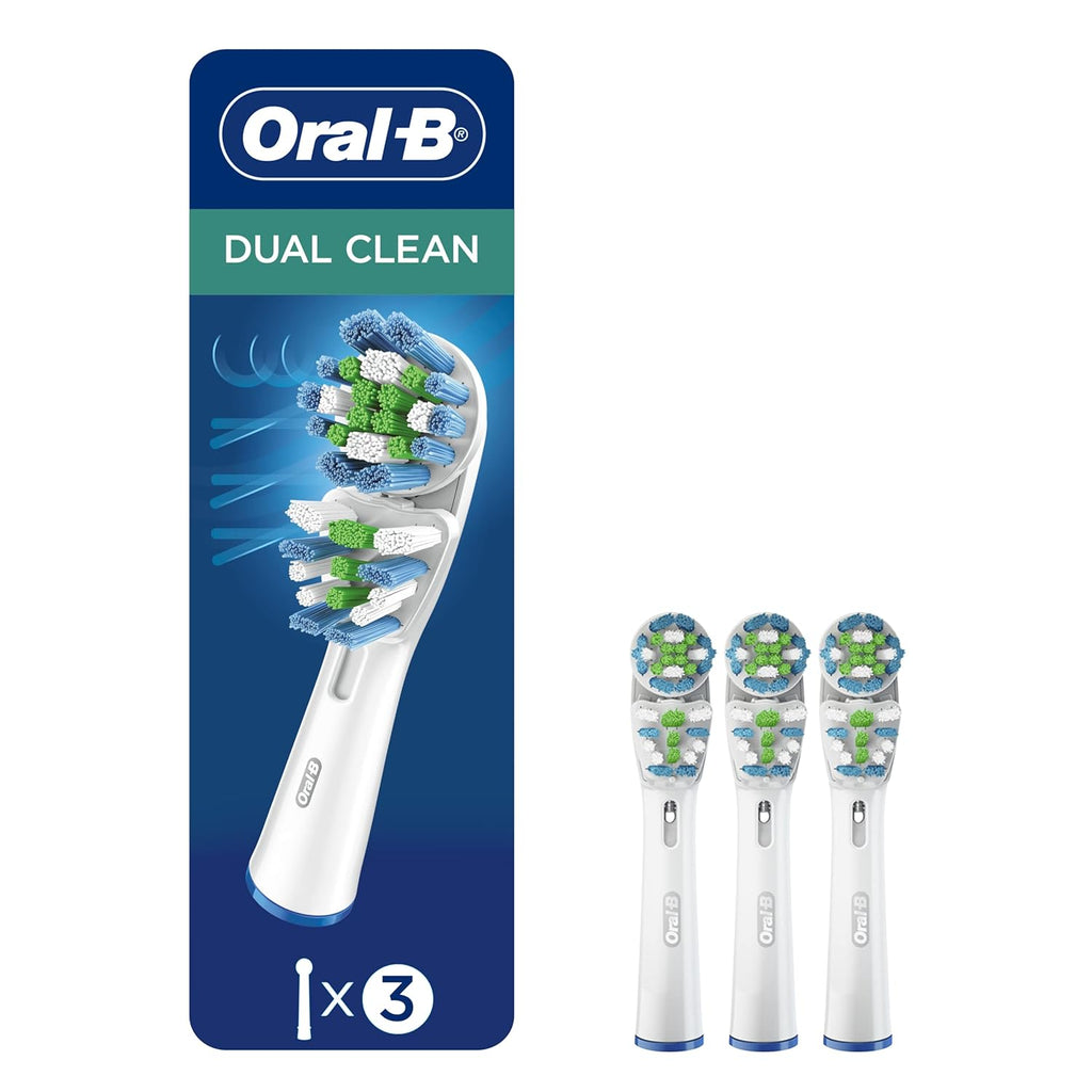Oral-B Dual Clean Replacement Electric Toothbrush Head, 3 Count