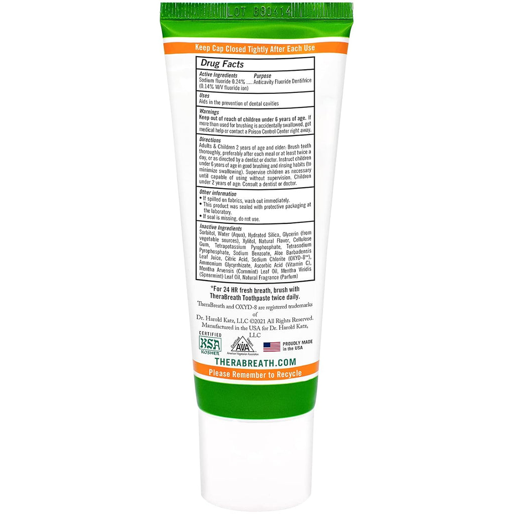 Mild Mint Toothpaste, 4 Ounce (Pack of 2) J161123