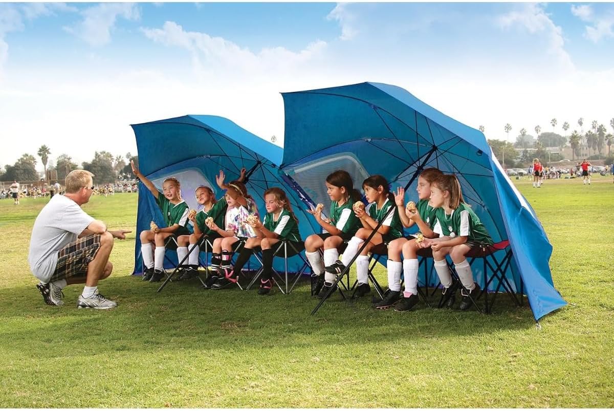 SPF 50+ Sun and Rain Canopy Umbrella for Camping, Beach and Sports Events R842625
