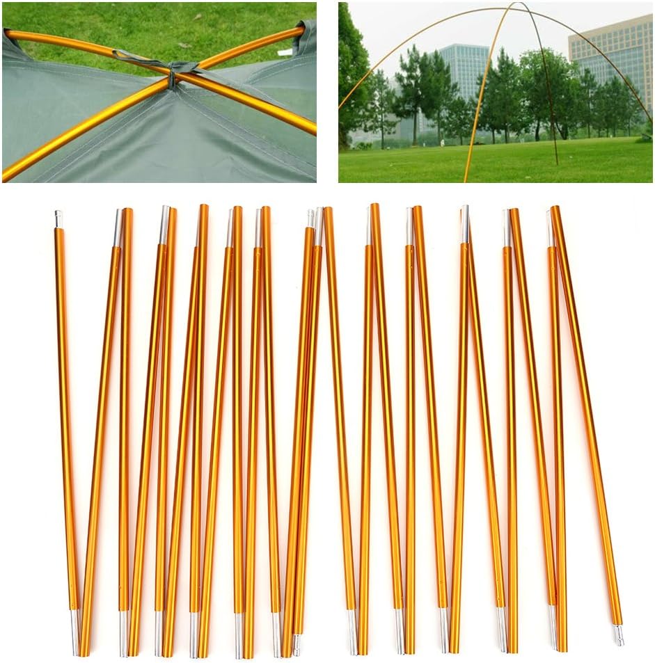 Tent Pole Repair Kit, 24 Sections Aluminum Alloy for Outdoor Camping Z523