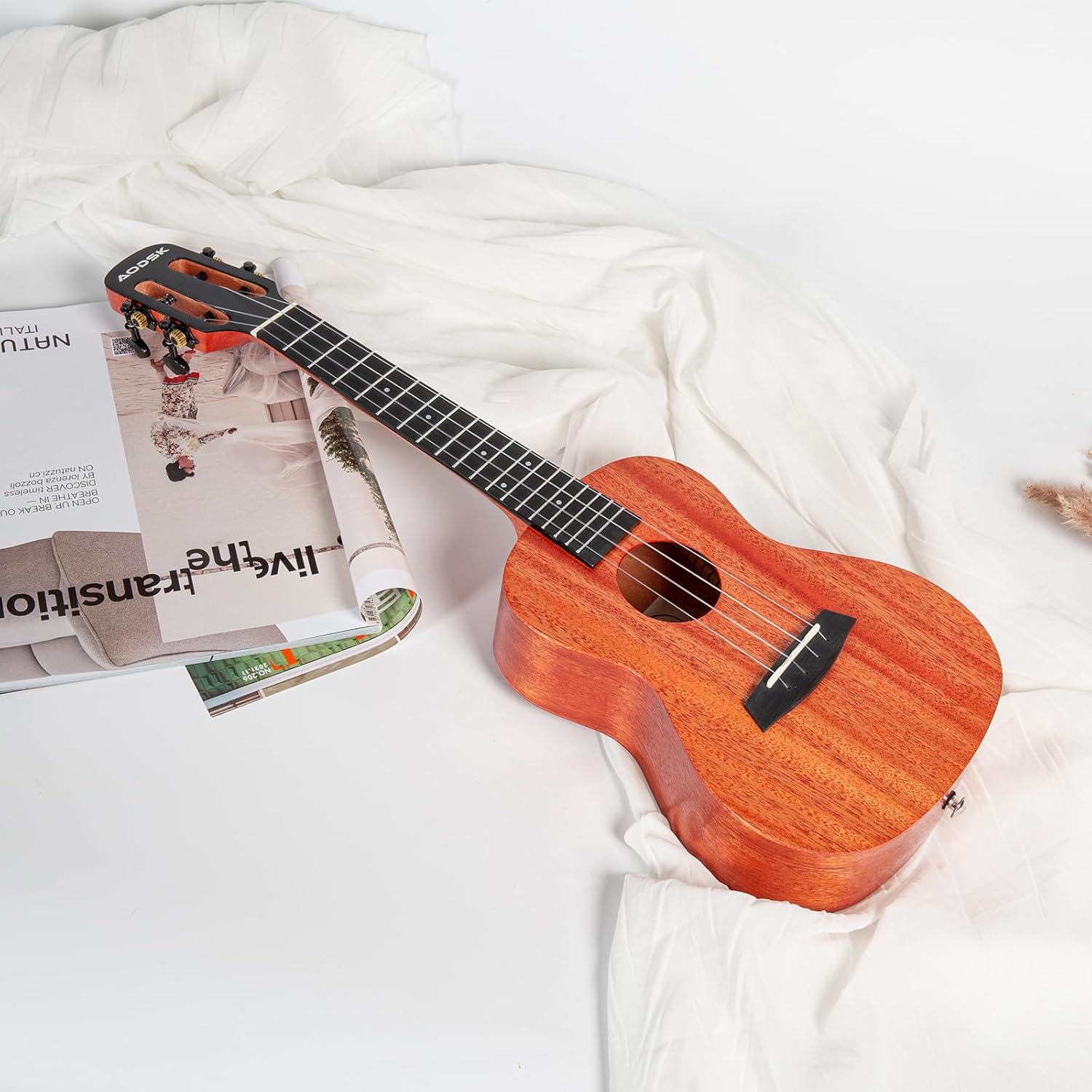 Concert Ukulele 23 Inch Starter Kit with Gig Bag and Strap O97371